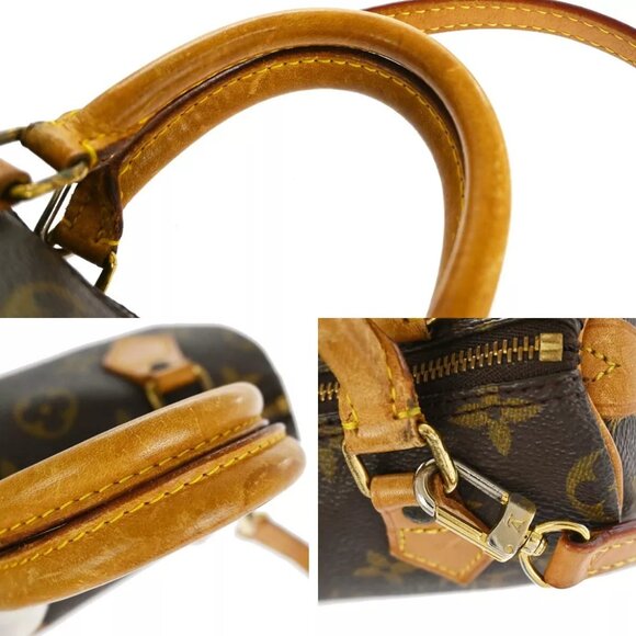 LOUIS VUITTON Mini Speedy 2Way Hand Bag Monogram Leather Brown M41534 17YE066 - Picture 3 of 16